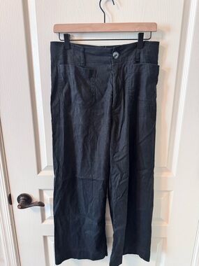 Colette by Maeve Linen Wide Leg Cropped